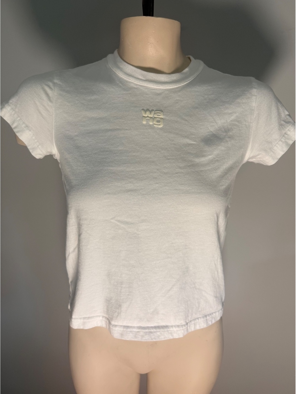 Alexander Wang White Cotton Short Sleeve Tee XX-Small